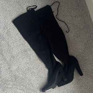 Steve Madden Black Over-the-Knee Boots